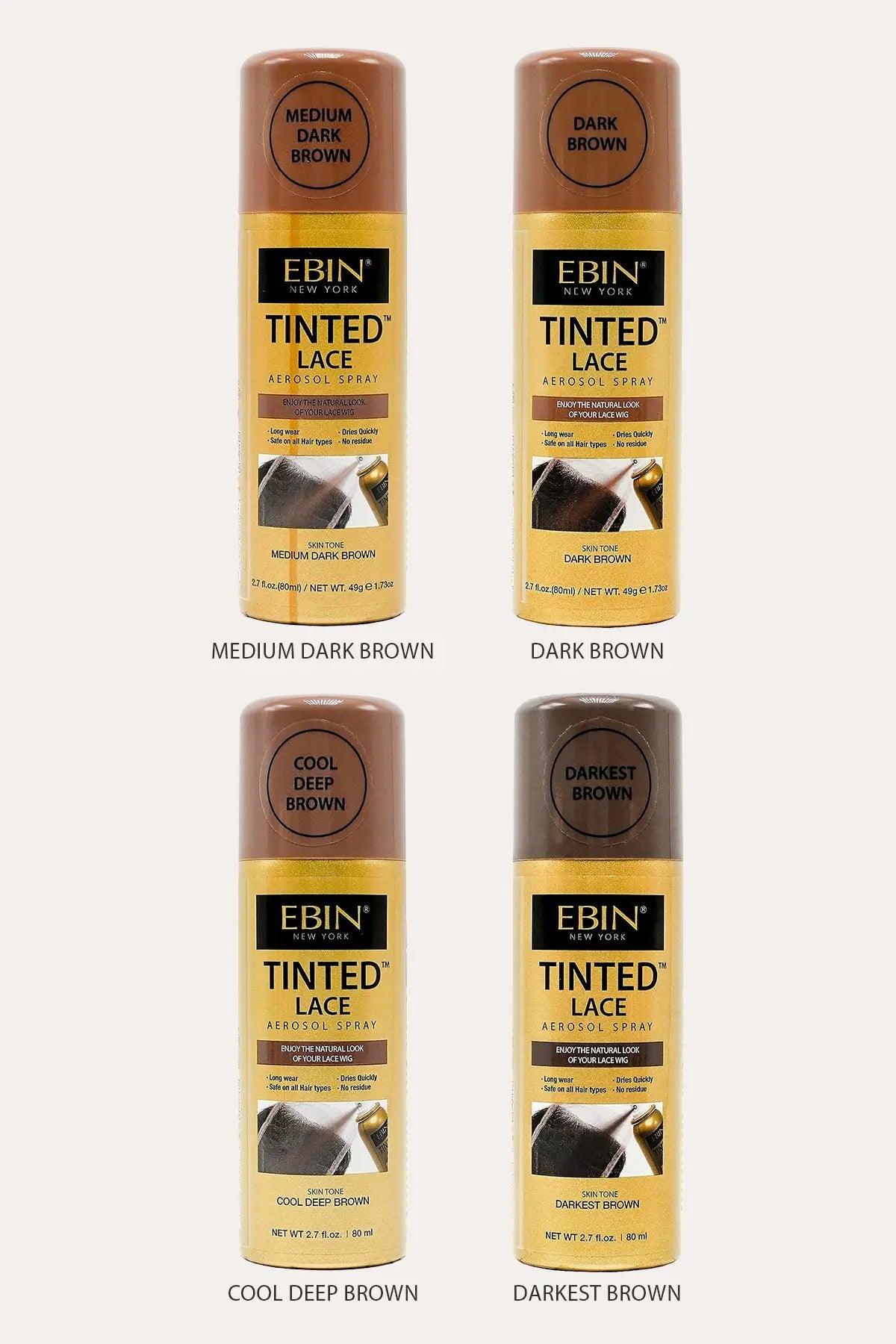 EBIN NEW YORK TINTED LACE AEROSOL SPRAY 2.7oz - BSW BEAUTY CANADA