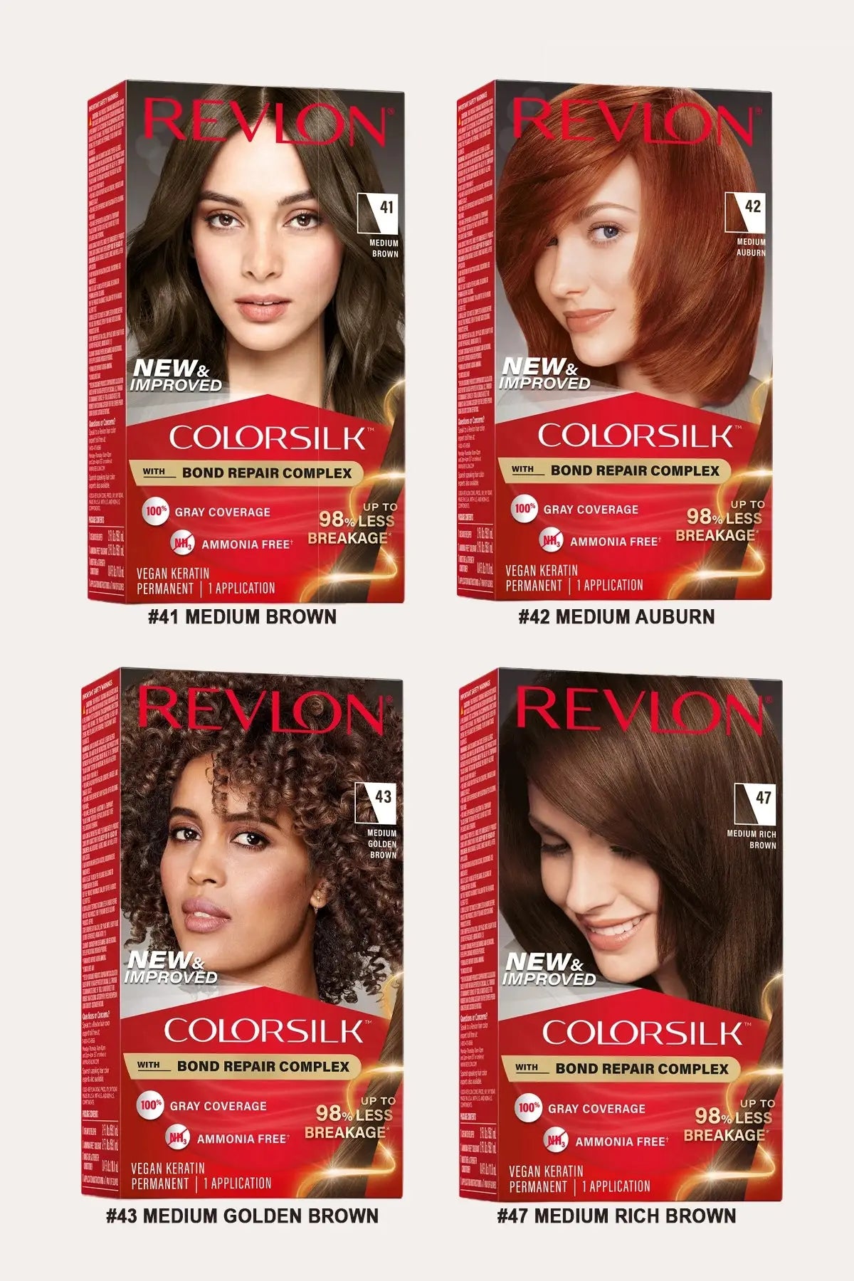 REVLON COLORSILK BOND REPAIR HAIR COLOR – AMMONIA FREE REVLON