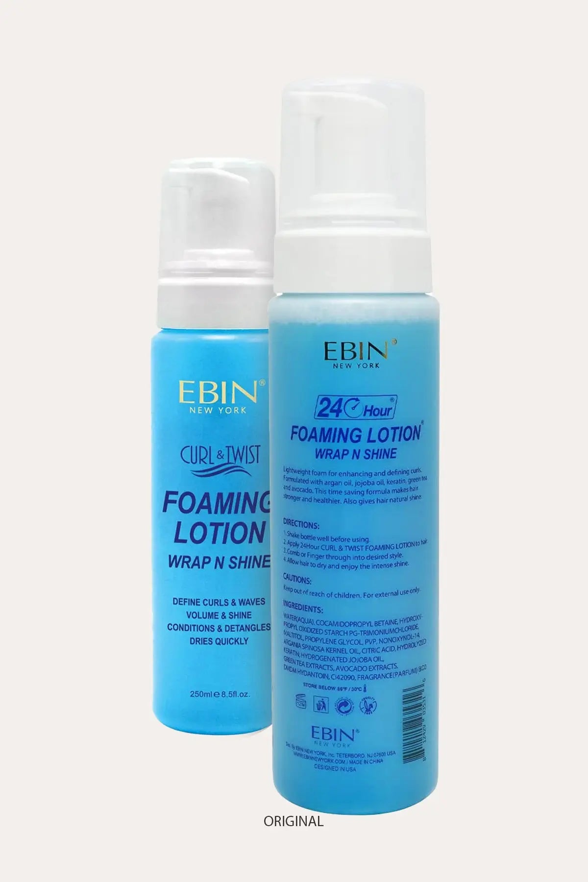 EBIN NEW YORK CURL & TWIST FOAMING LOTION WRAP N SHINE 8.5oz - BSW BEAUTY CANADA