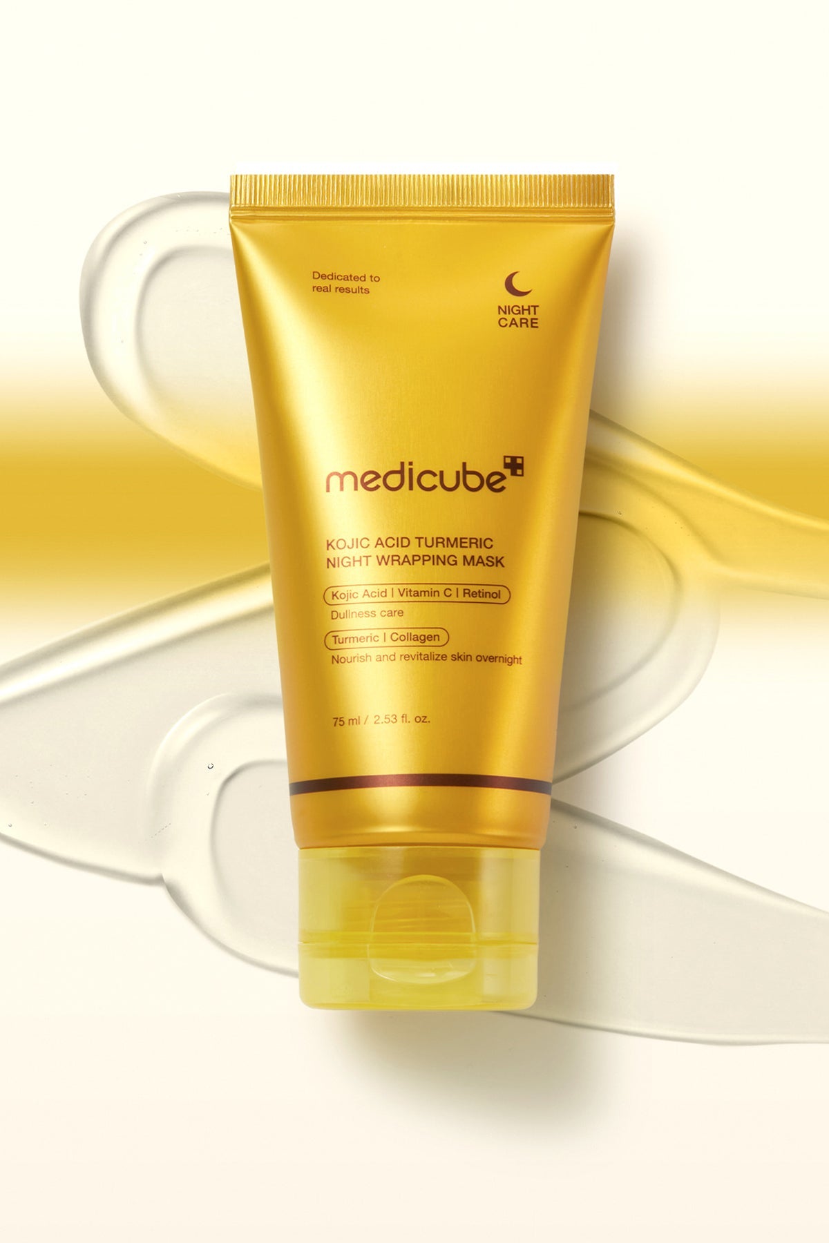 MEDICUBE KOJIC ACID TURMERIC OVERNIGHT WRAPPING MASK 75ml MEDICUBE