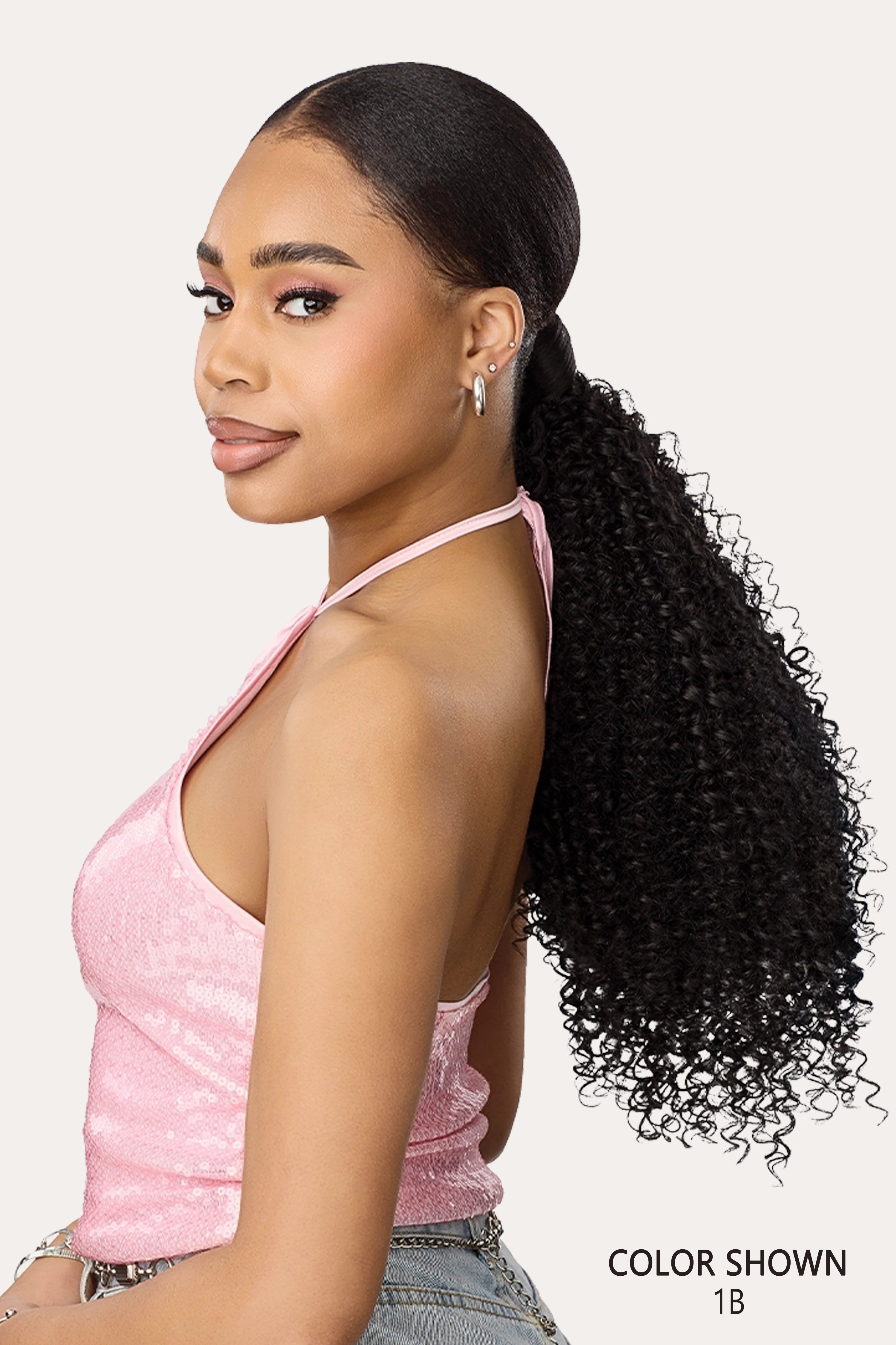 OUTRE PRETTY QUICK SLIDE & HIDE DRAWSTRING PONYTAIL - WATER WAVE 18