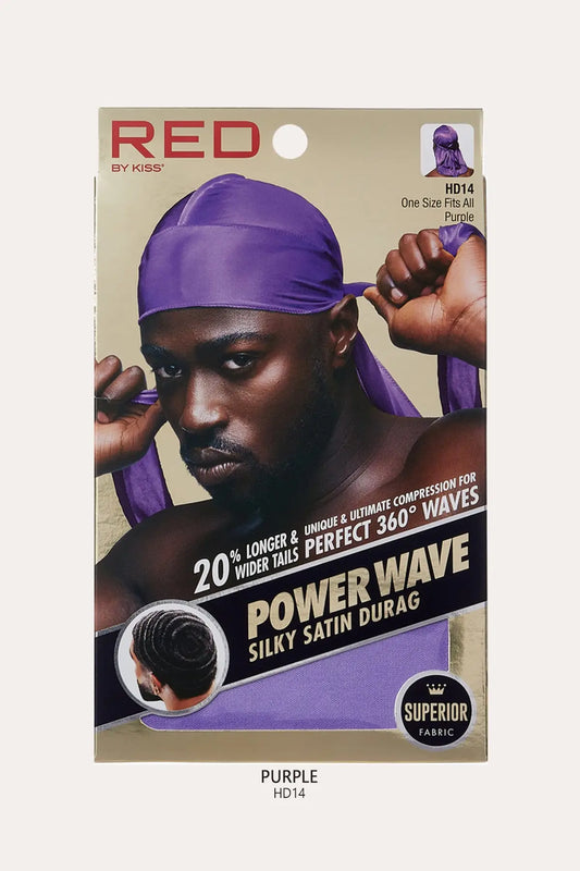 RED BY KISS POWER WAVE SILKY DURAG RED BEAUTY