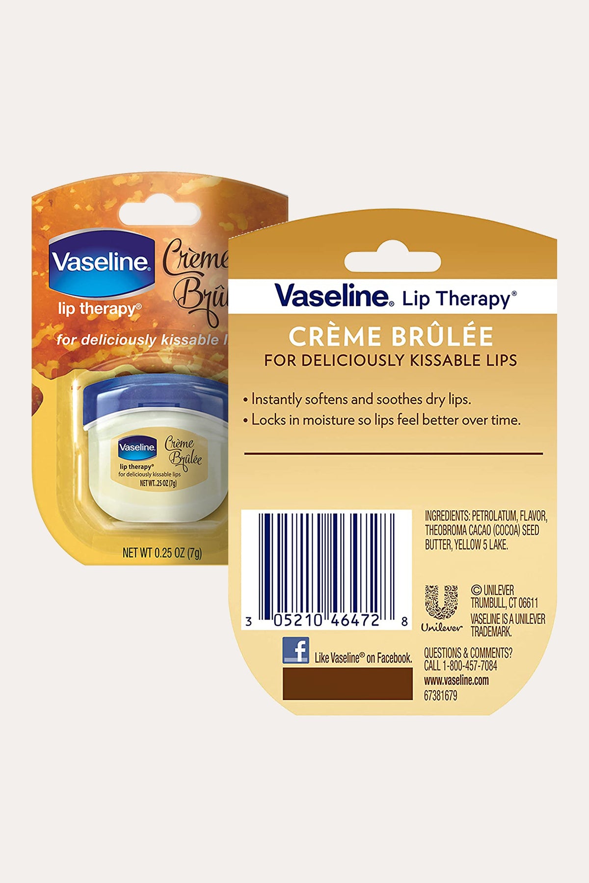 VASELINE LIP THERAPY MINI 0.25oz (4 TYPES)