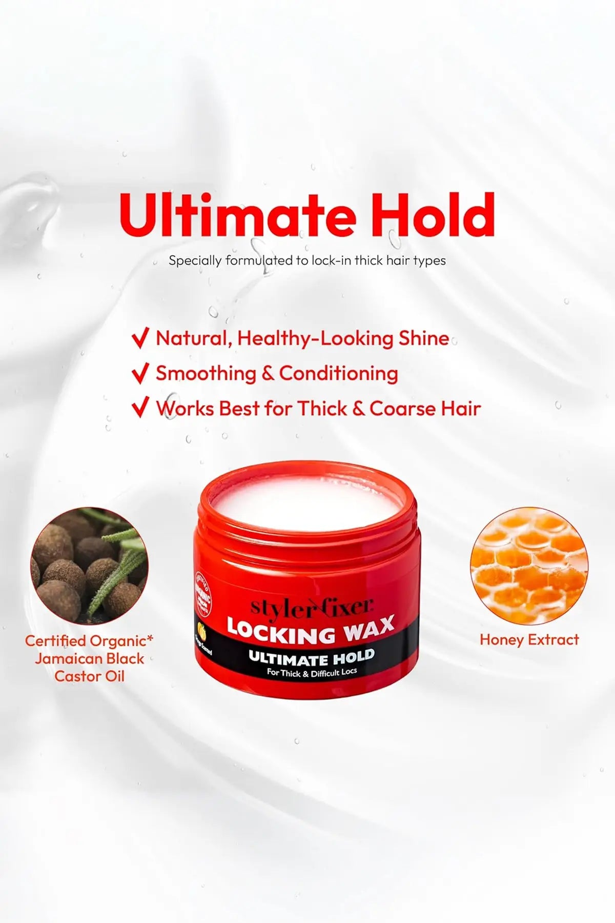 RED BY KISS STYLER FIXER LOCKING GEL & WAX