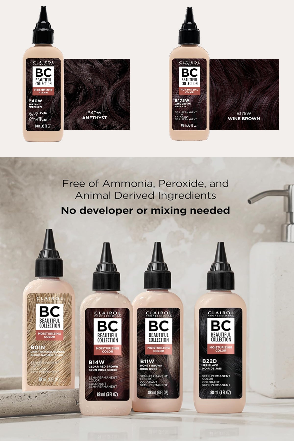 BEAUTIFUL COLLECTION SEMI PERMANENT HAIR COLOR - NEW LOOK - BSW BEAUTY CANADA