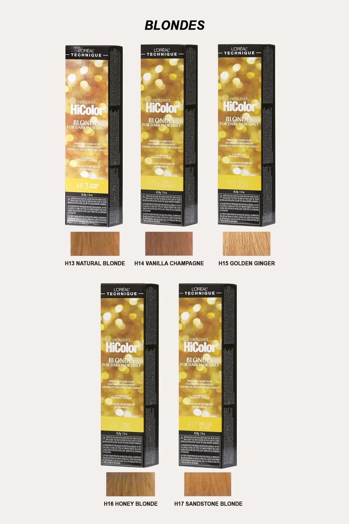 LOREAL EXCELLENCE HICOLOR FOR DARK HAIR ONLY