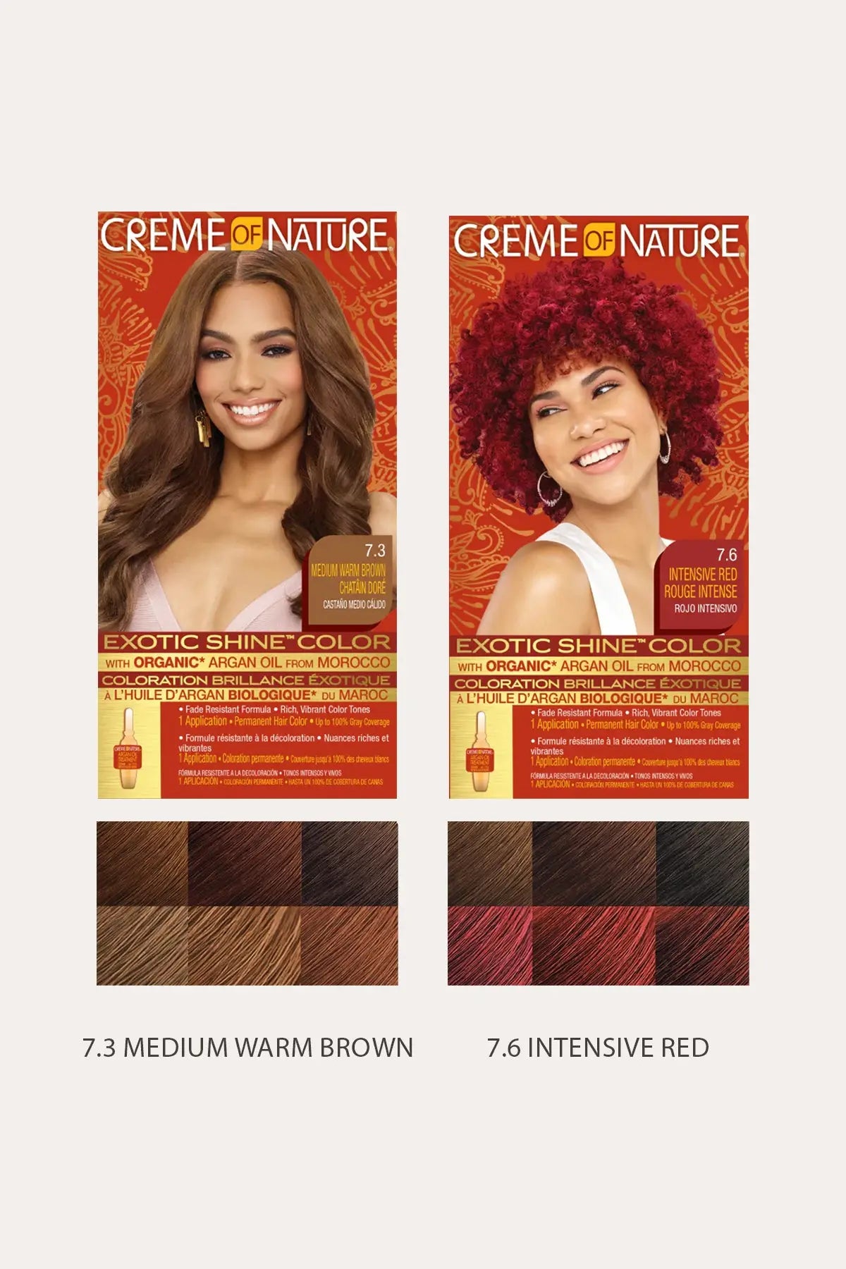 CREME OF NATURE  EXOTIC SHINE COLOR WITH ARGAN OIL FROM MOROCCO KIT