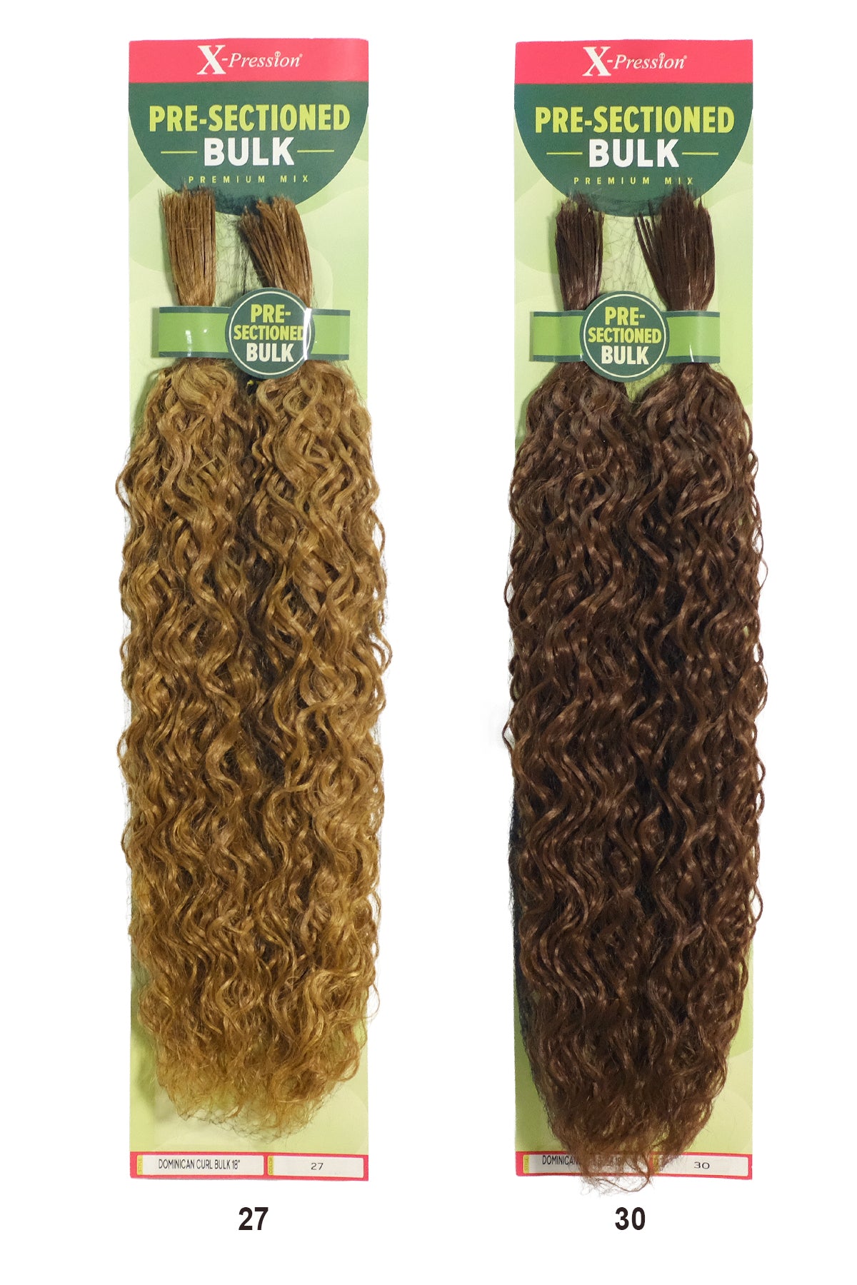 OUTRE X-PRESSION PRE - SECTIONED DOMINICAN CURL BULK 18"