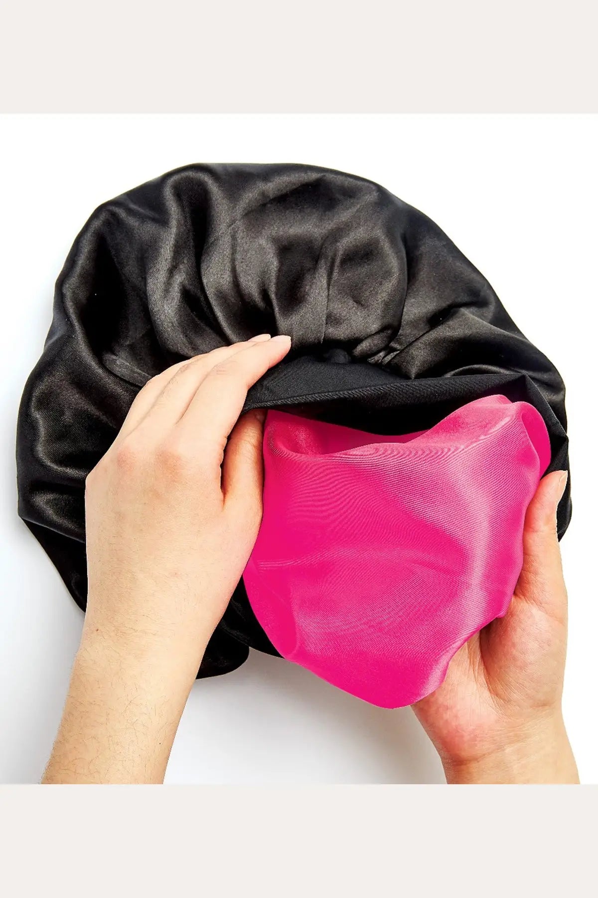 RED BY KISS SILKY SATIN DOUBLE WEAR HAIR CAP RED BEAUTY