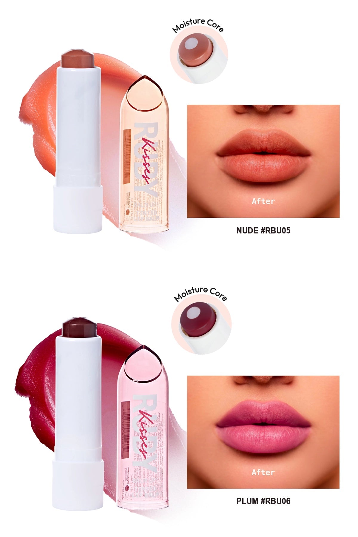 RUBY KISSES MOISTURE CORE TINTED LIP BALM RUBY KISS BY KISS