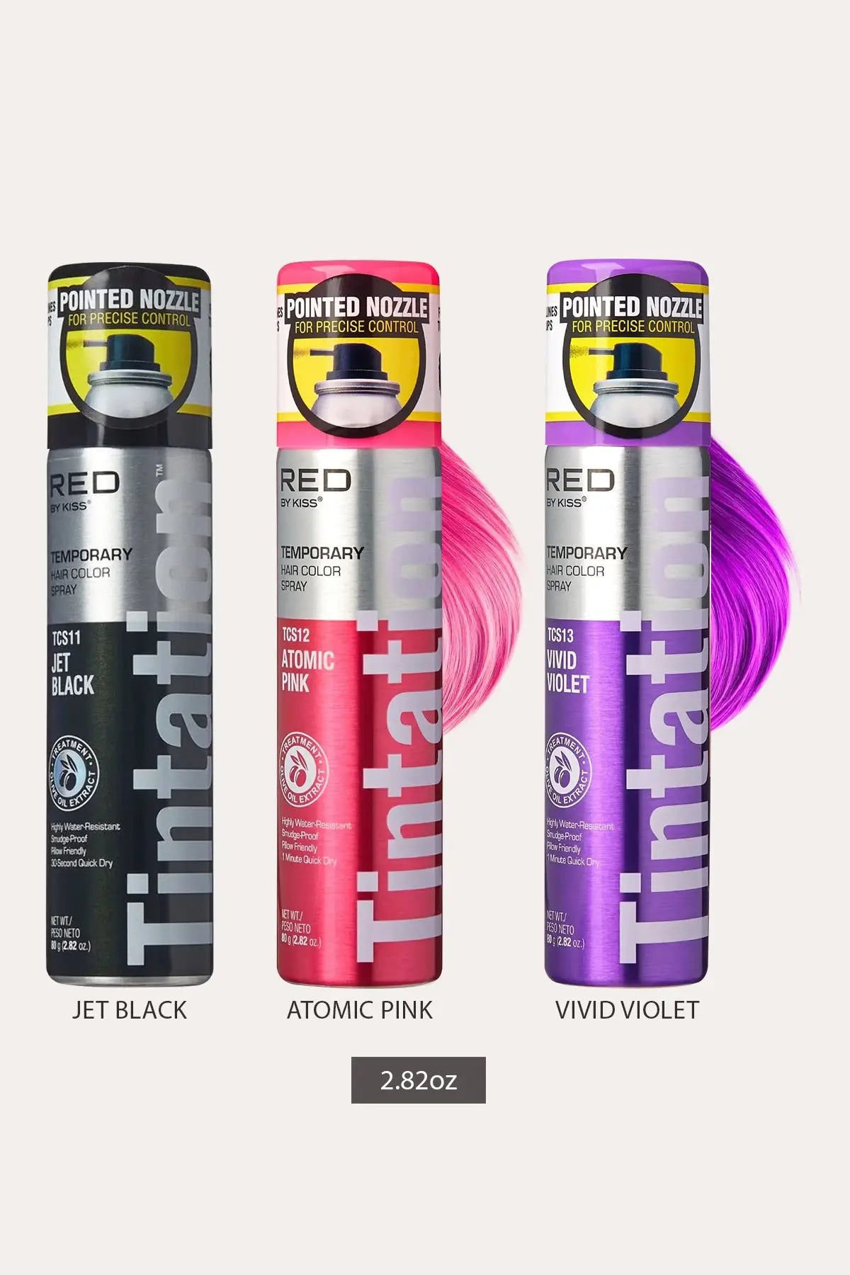 KISS NEW YORK TINTATION TEMPORARY HAIR COLOR SPRAY - 13 COLORS - BSW BEAUTY CANADA