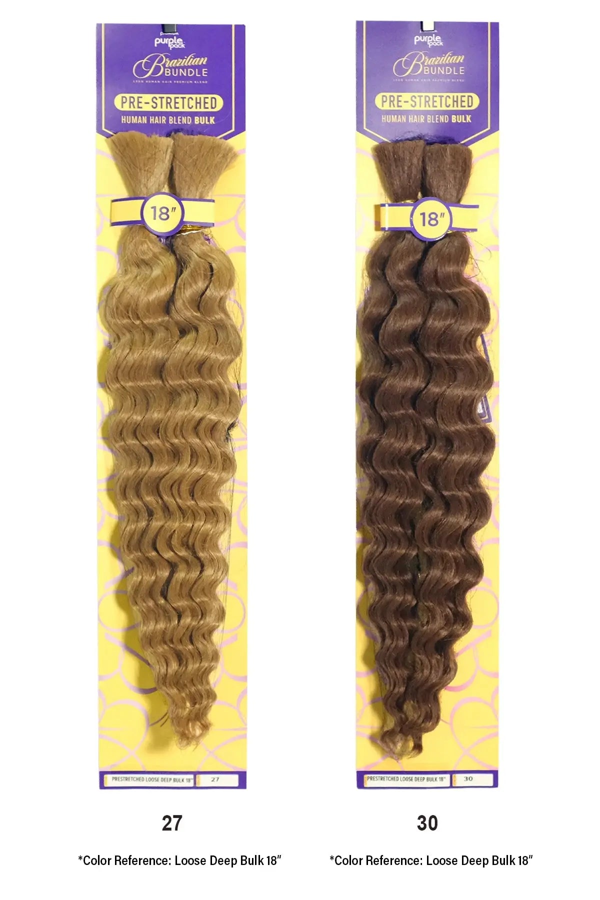 OUTRE PURPLE PACK BRÉSILIEN BOHO DEEP BULK 18"