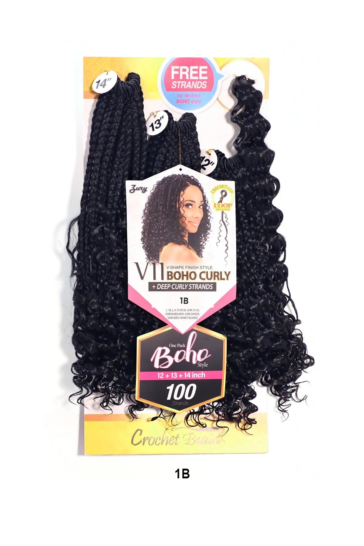 ZURY CROCHET BRAID V11 BOHO CURLY (12"+13"+14") ROYAL
