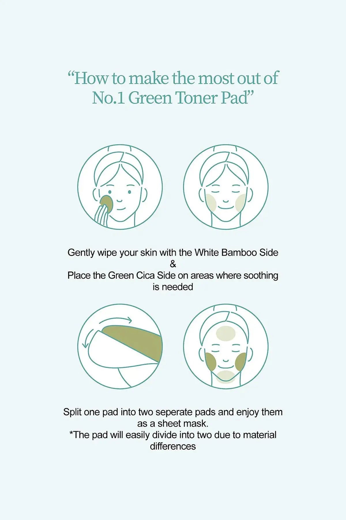 NUMBUZIN NO 1 CENTELLA RE-LEAF TONER PAD NUMBUZIN