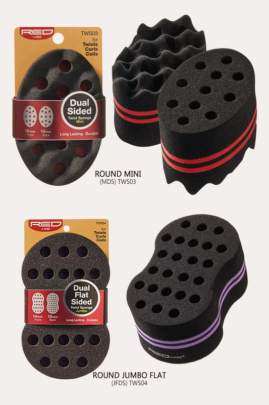 RED BY KISS DUAL SIDED TWIST SPONGE - BSW BEAUTY CANADA