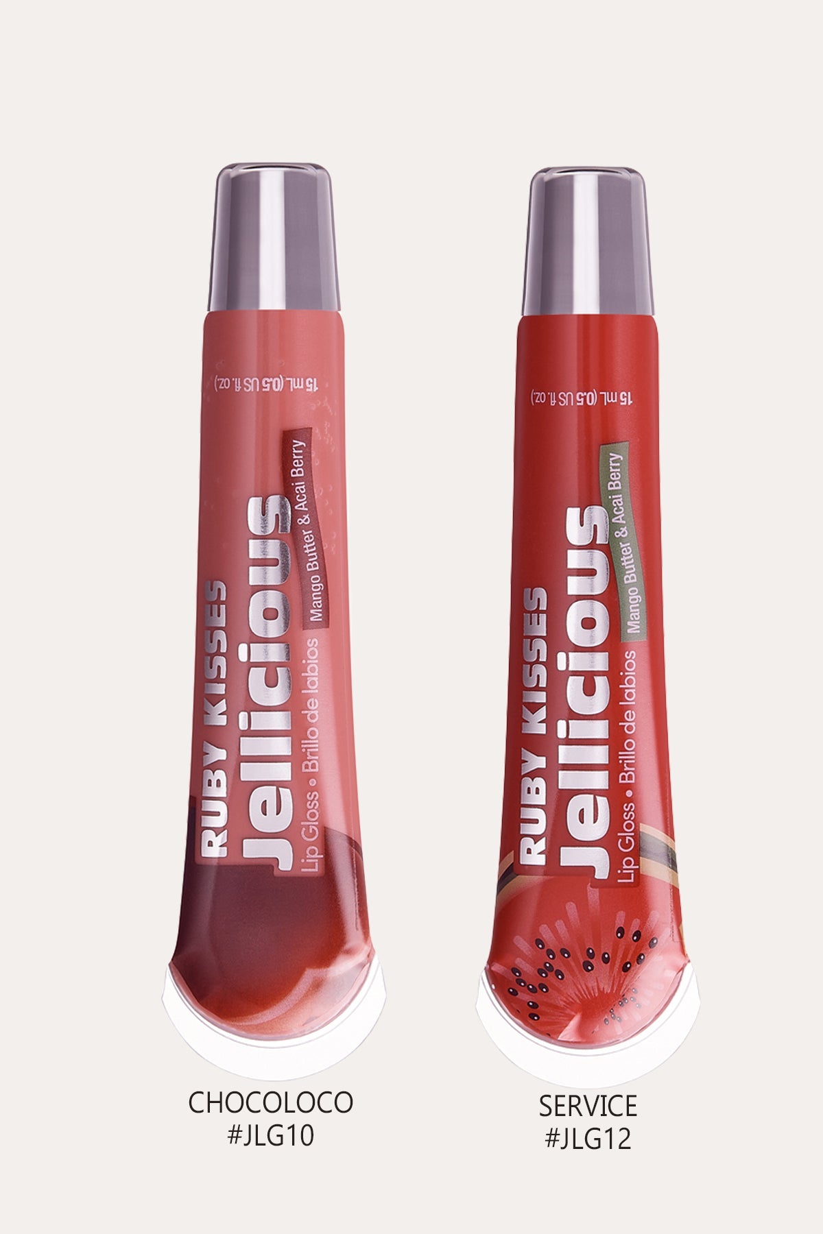 RUBY KISSES JELLICIOUS LIP GLOSS COLLECTION RED BEAUTY