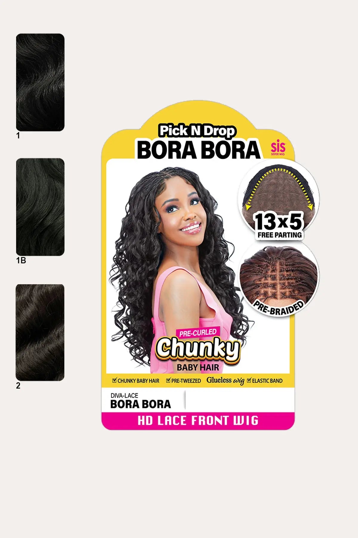 ZURY SIS PRE-CURLED CHUNKY  13X5 LACE FRONT WIG - BORA BORA - BSW BEAUTY CANADA