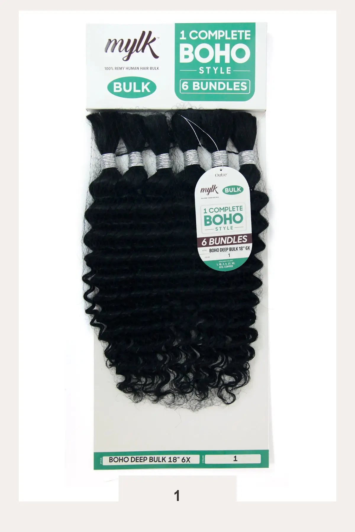 OUTRE MYLK 100% HUMAN HAIR 6X BOHO DEEP BULK 18"