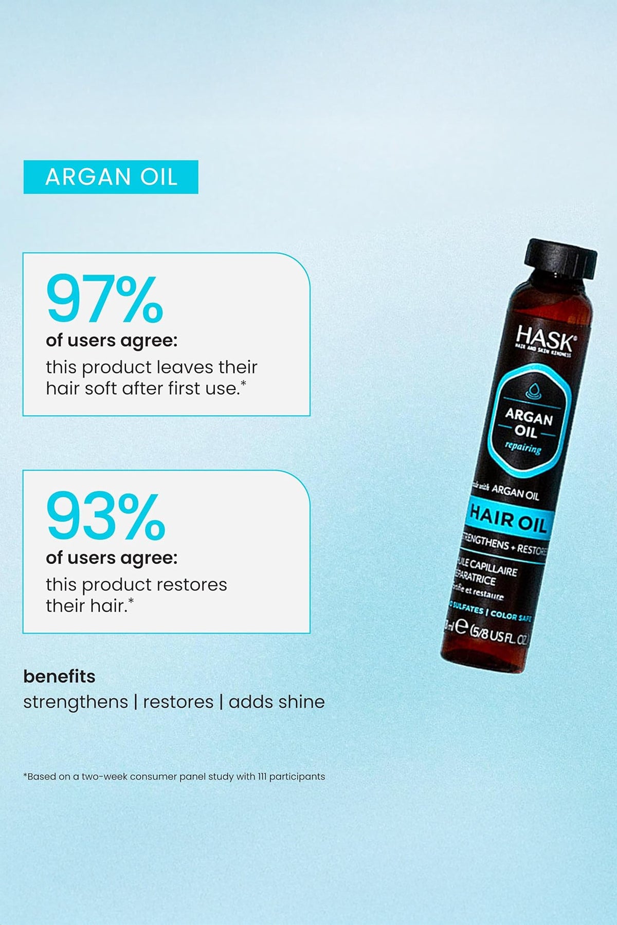 HASK ARGAN OIL SHINE VIAL 18ml