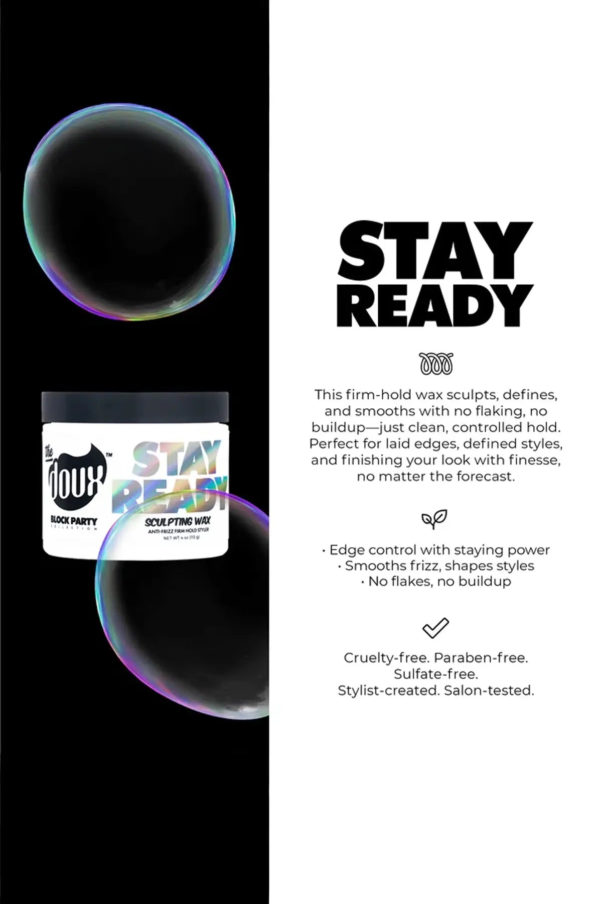 THE DOUX STAY READY SCULPTING WAX 4oz THE DOUX