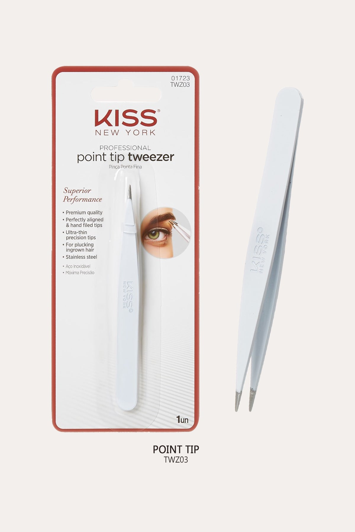 KISS NEW YORK TWEEZER-SLANT TIP - BSW BEAUTY CANADA