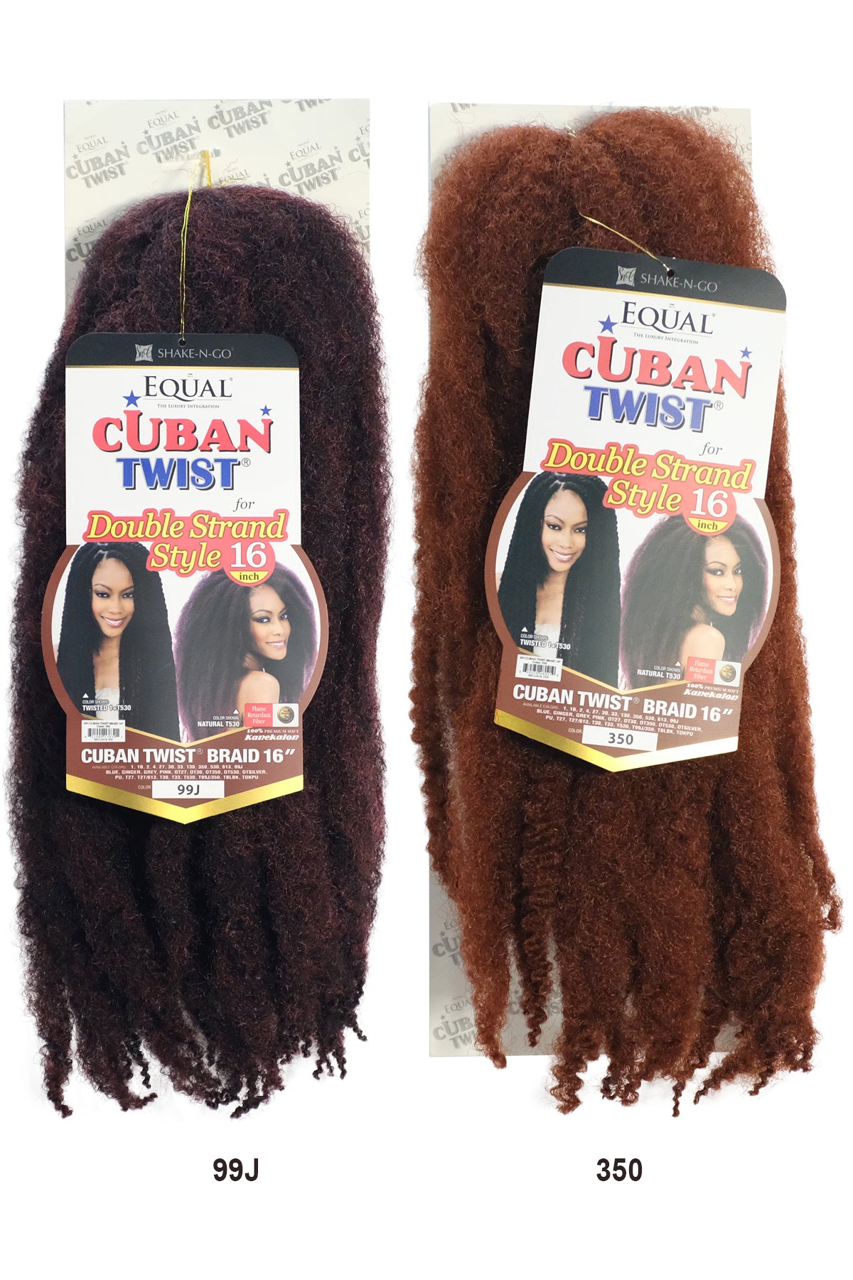 SHAKE N GO EQUAL CUBAN TWIST DOUBLE STRAND STYLE BRAID 16"