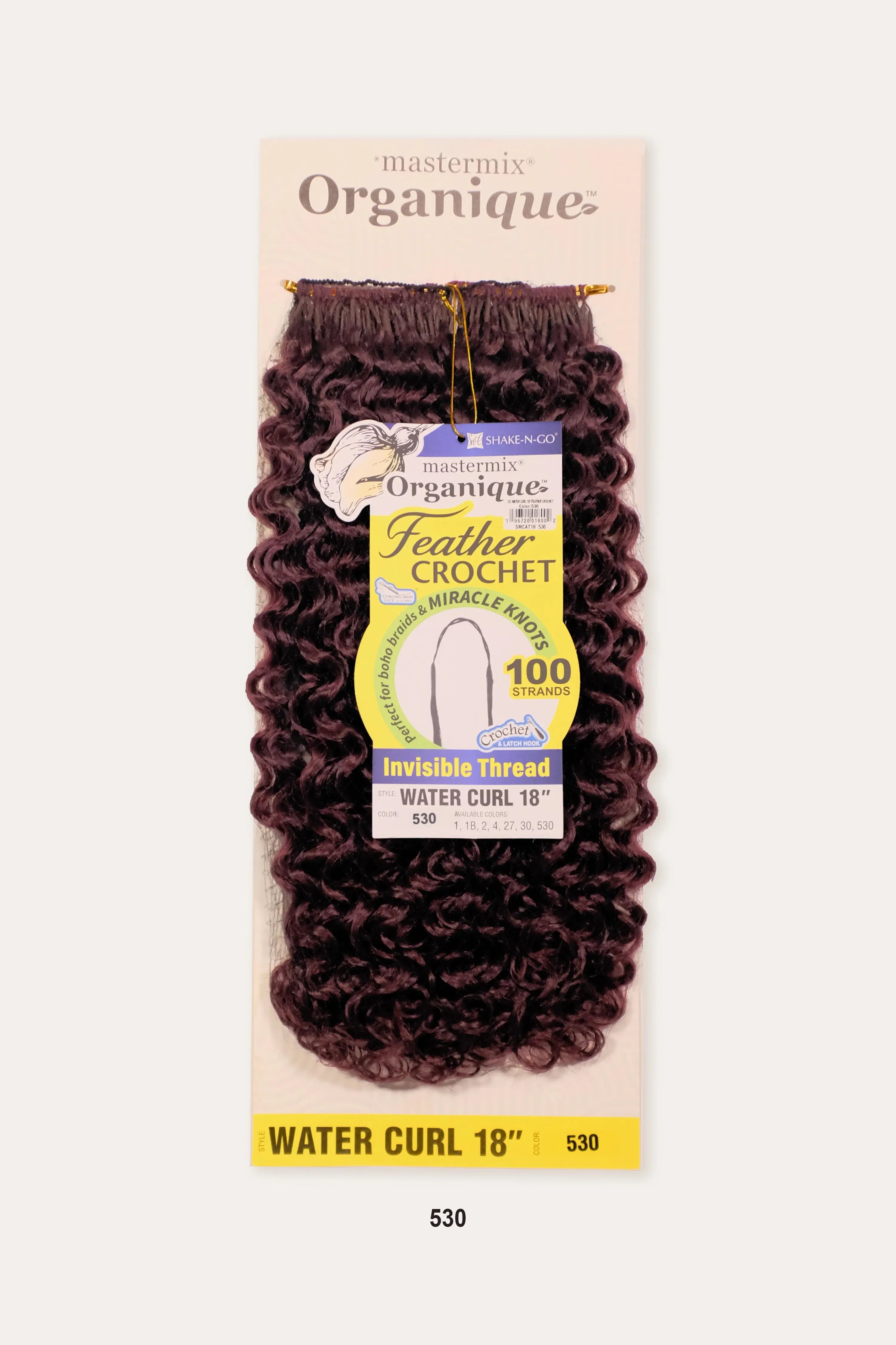 SHAKE N GO ORGANIQUE FEATHER CROCHET -  WATER CURL 18