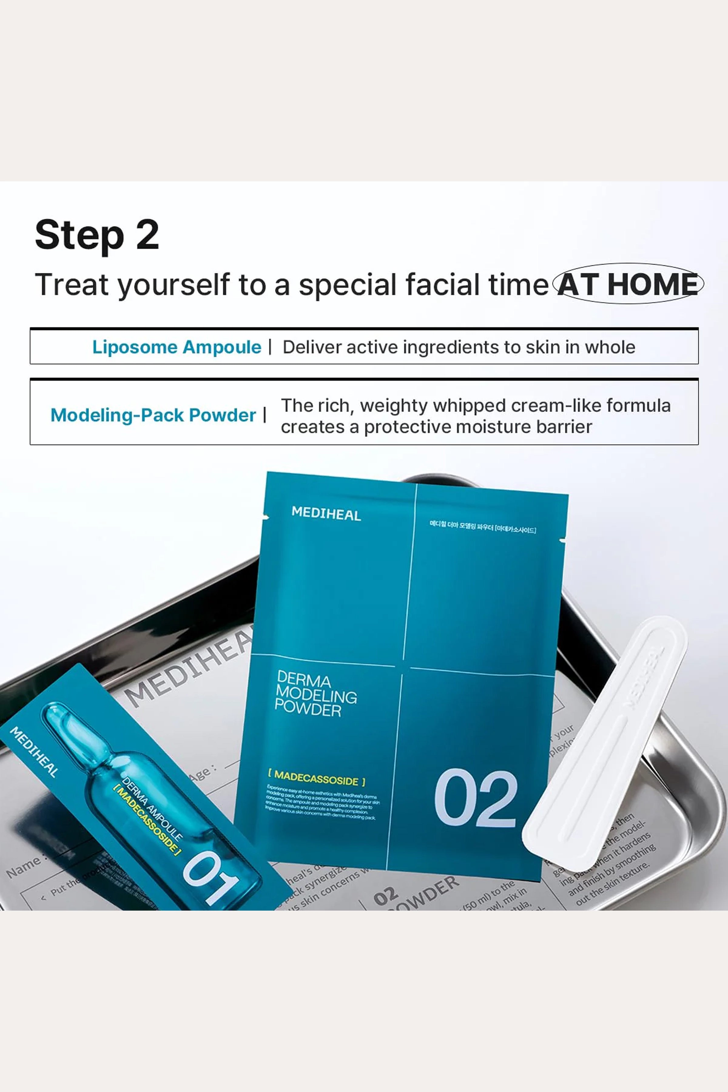 MASQUE DE MODELAGE DERMA MEDIHEAL MADÉCASSOSIDE