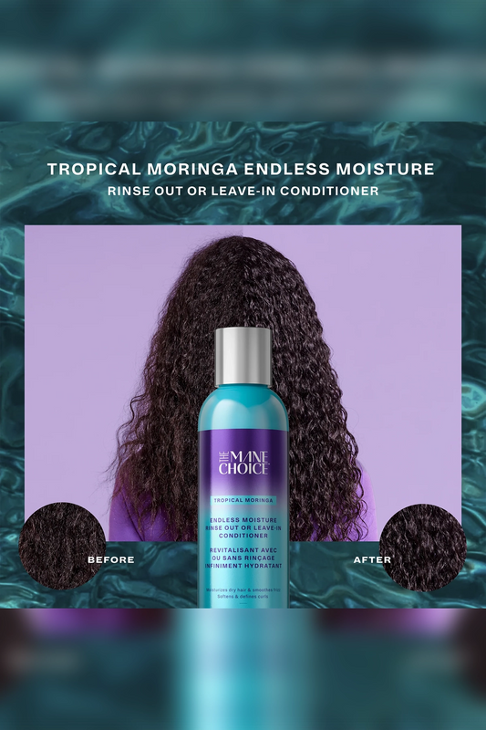 THE MANE CHOICE TROPICAL MORINGA SWEET OIL & HONEY ENDLESS MOISTURE RINSE OUT OR LEAVE-IN CONDITIONER THE MANE CHOICE