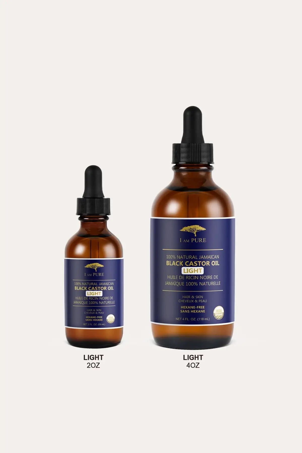 I AM PURE 100% NATURAL JAMAICAN BLACK CASTOR OIL I AM PURE