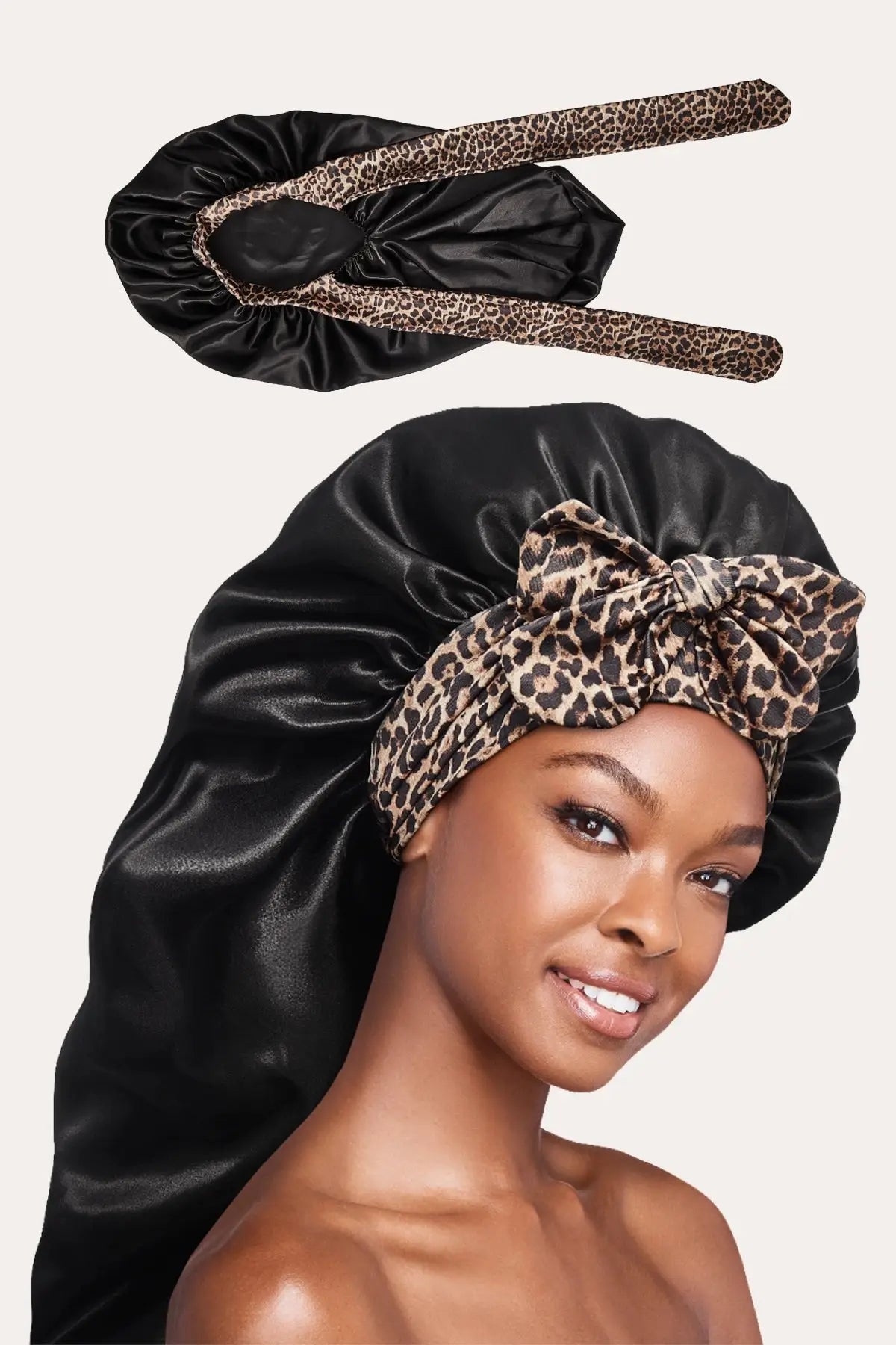 RED BY KISS BRAID EXTRA LARGE ADJUSTABLE SATIN BONNET RED BEAUTY