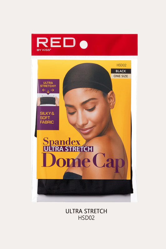 RED SPANDEX DOME CAP RED BY KISS