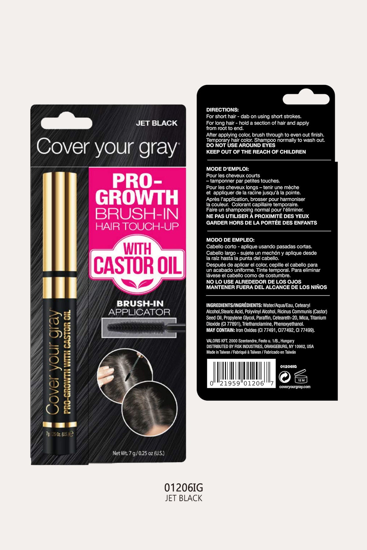 COVER YOUR GRAY PRO-GROWTH BRUSH-IN HAIR TOUCH-UP - BSW BEAUTY CANADA