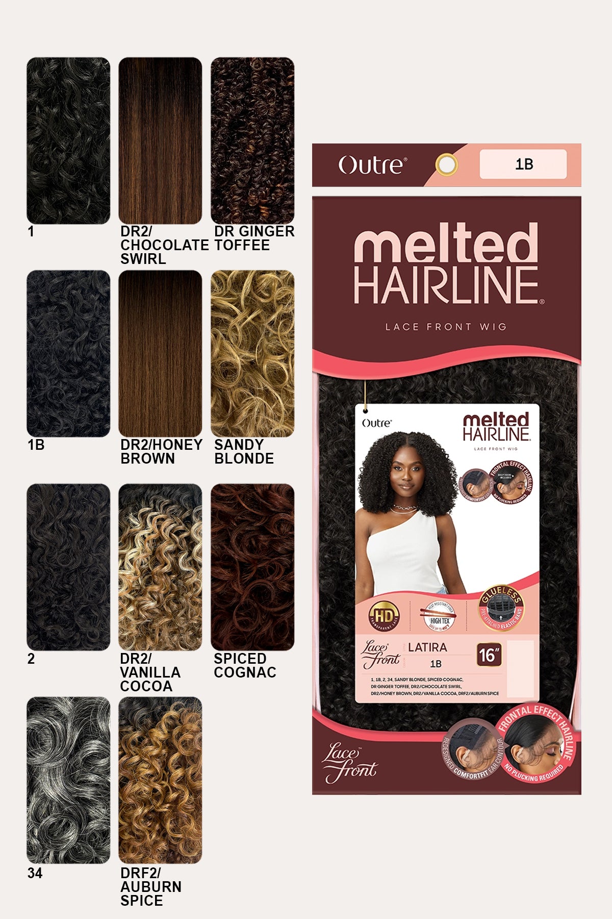 OUTRE MELTED HAIRLINE LACE FRONT WIG - LATIRA - BSW BEAUTY CANADA