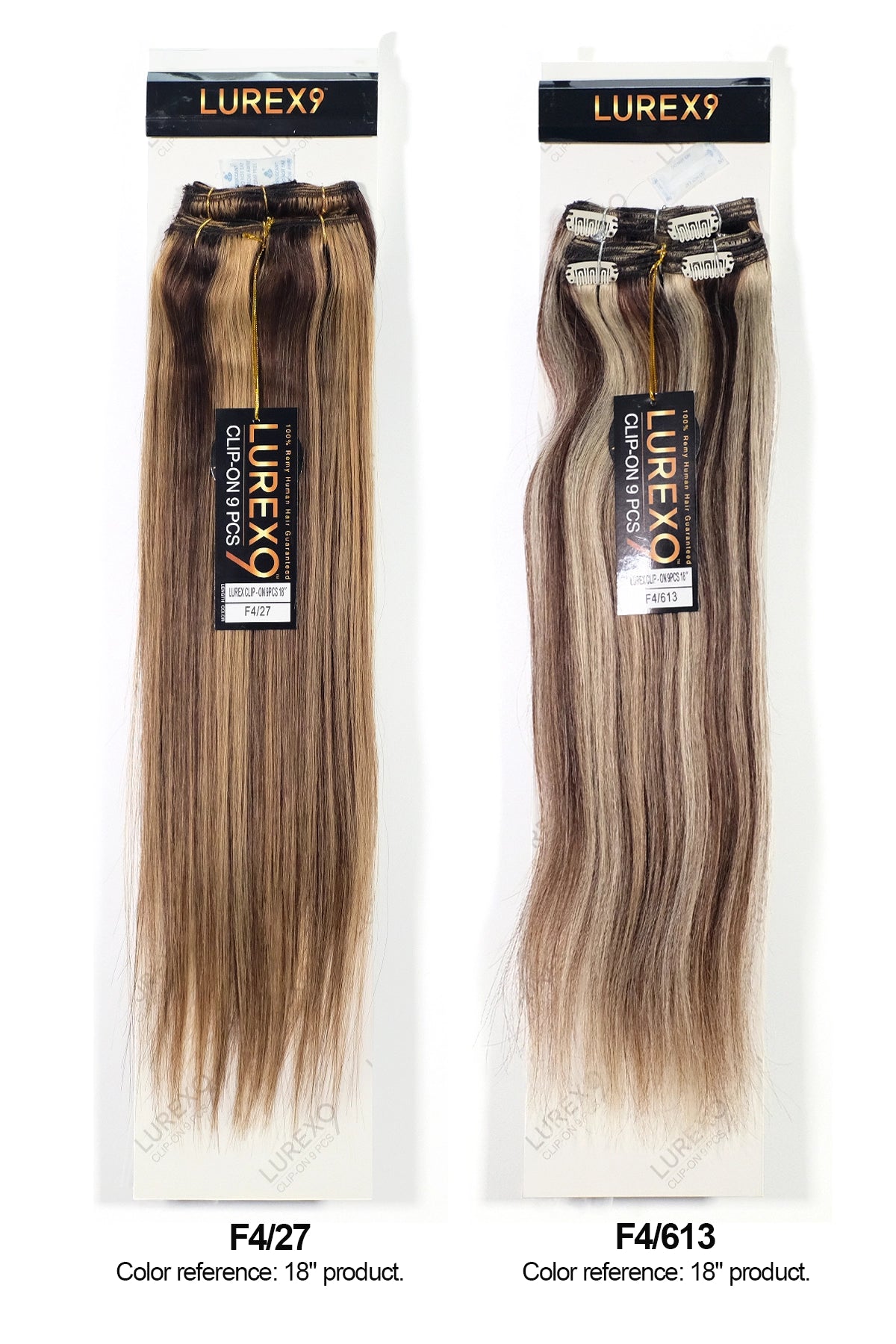 ZURY LUREX 9 EXTENSION À CLIPS 9 PIÈCES LISSE 22"