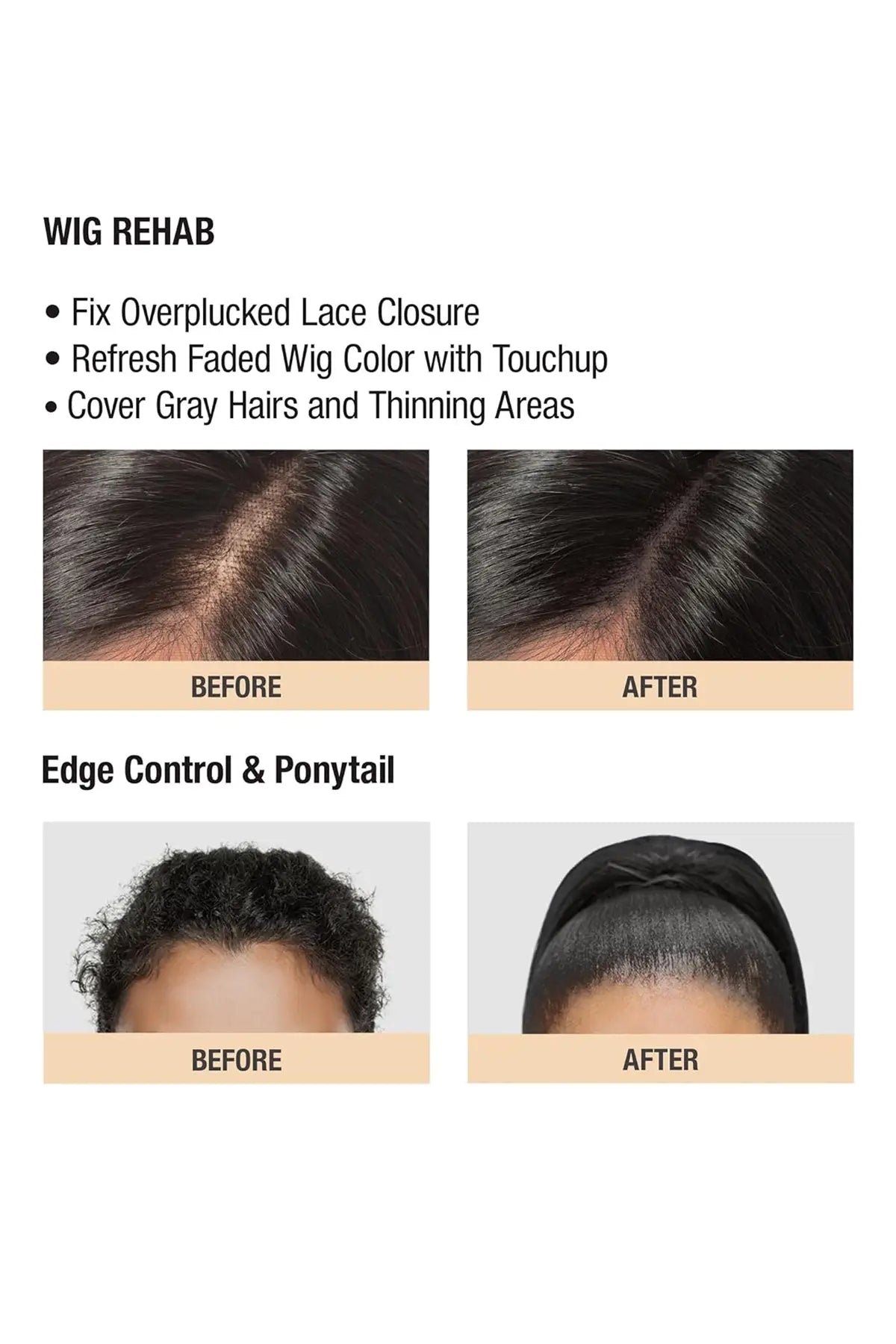 RED BY KISS HAIR WAX STICK 24HR MAX HOLD EDGE FIXER