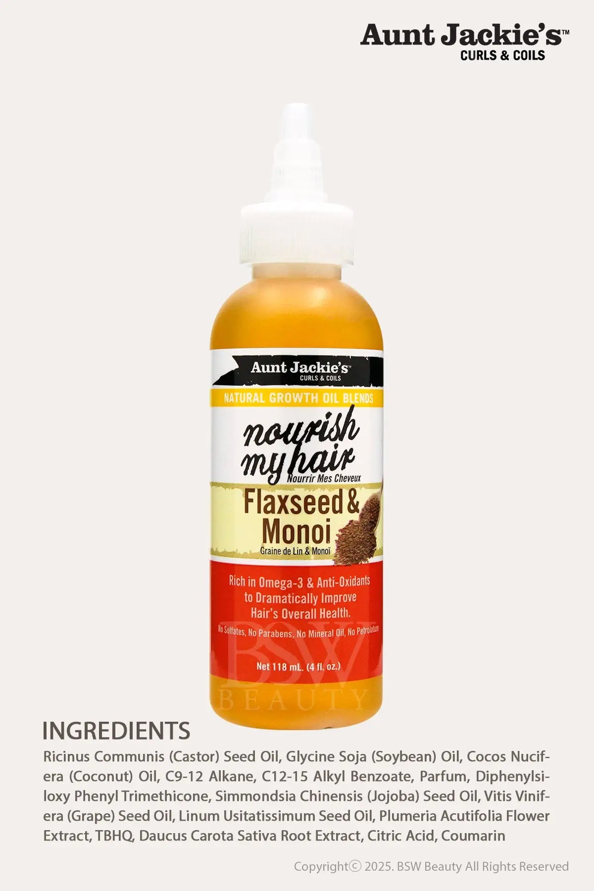 AUNT JACKIES NATURAL GROWTH OIL BLENDS - BSW BEAUTY CANADA