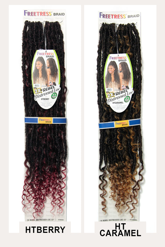 SHAKE N GO PRE-LOOPED CROCHET BRAID - 2X REBEL DISTRESSED LOC 22" - BSW BEAUTY CANADA