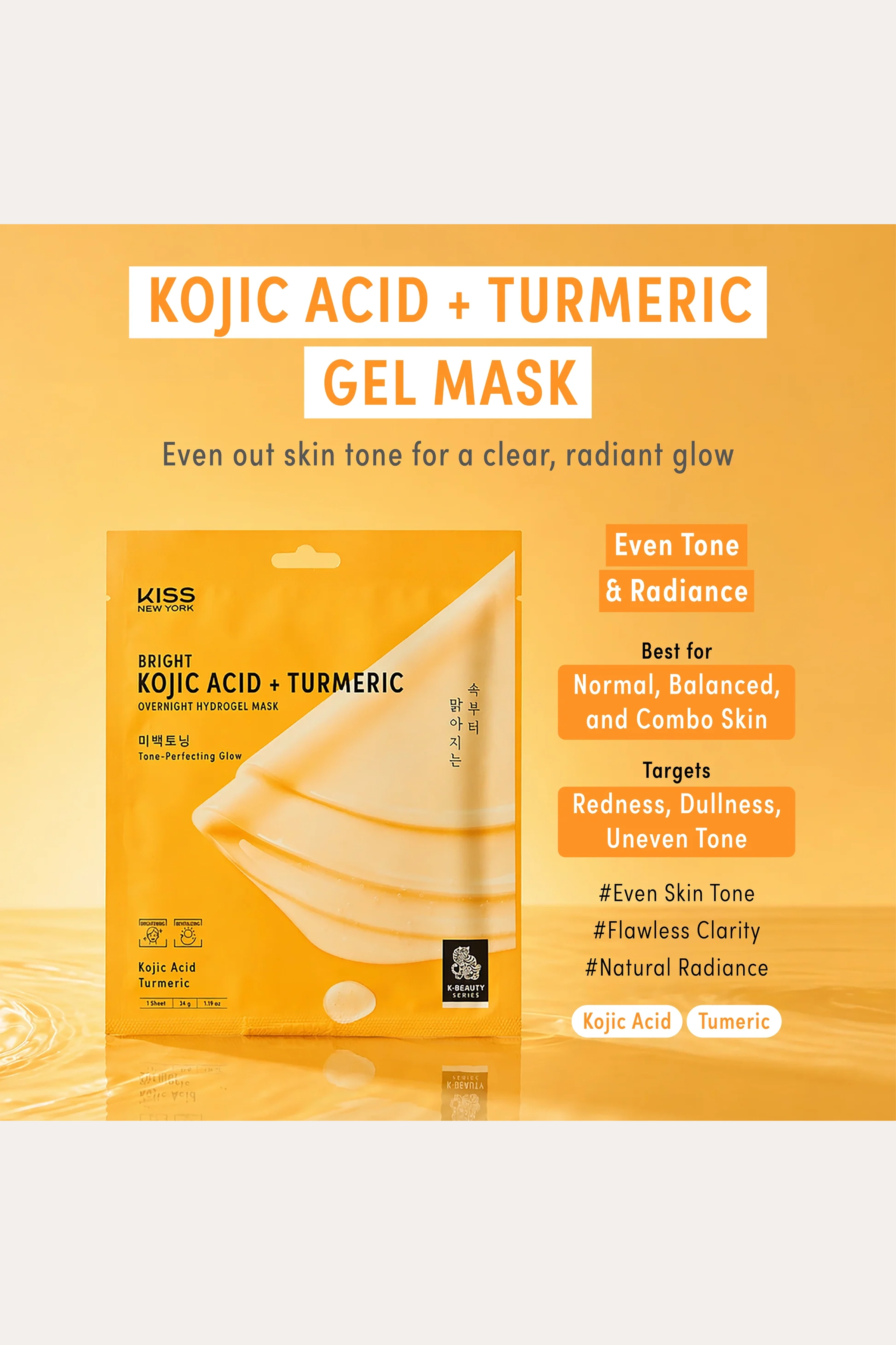 KISS NEW YORK OVERNIGHT HYDROGEL MASK