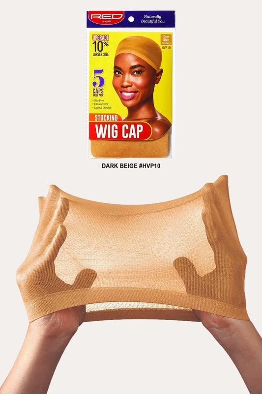 RED BY KISS STOCKING WIG CAP (5PCS) Red By Kiss
