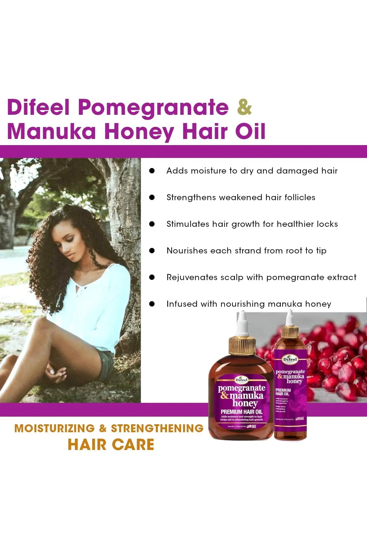 DIFEEL POMEGRANATE & MANUKA HONEY PREMIUM HAIR OIL