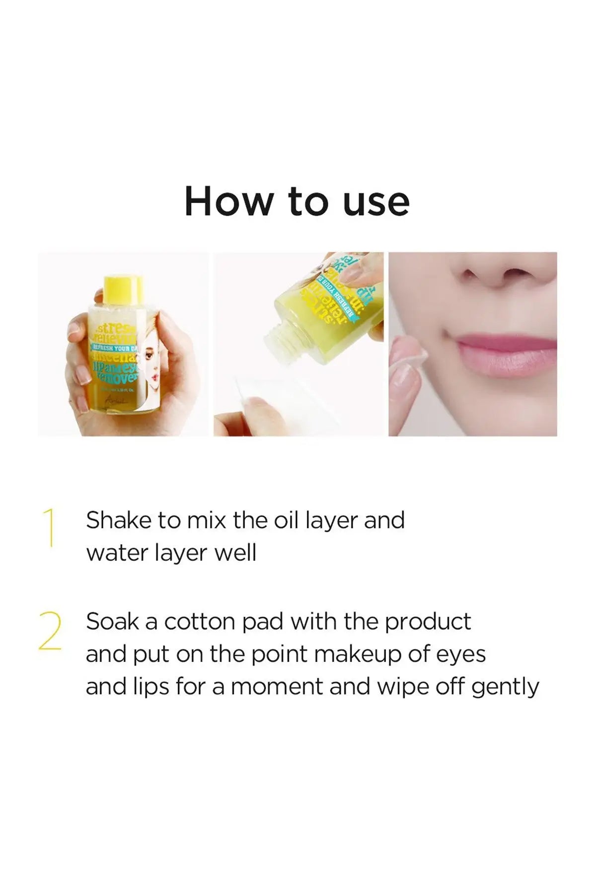 ARIUL STRESS RELIEVING MICELLAR LIP AND EYE REMOVER 100ml ARIUL