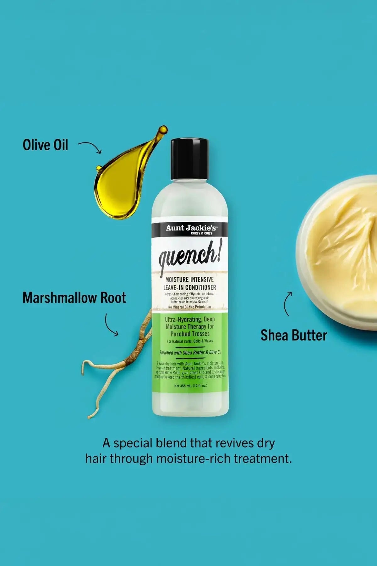 AUNT JACKIES QUENCH! MOISTURE INTENSIVE LEAVE-IN CONDITIONER AUNT JACKIE'S