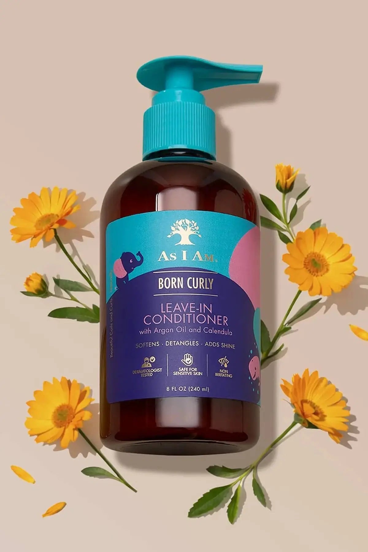 AS I AM BORN CURLY LEAVE-IN CONDITIONER 8oz