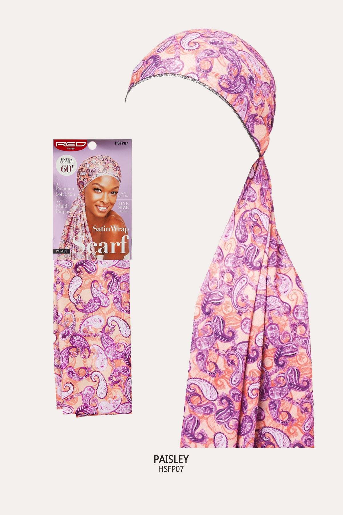 RED BY KISS SILK SATIN WRAP SCARF - BSW BEAUTY CANADA