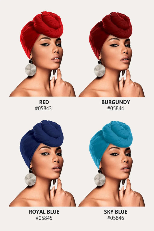 BEAUTY TOWN CRINKLE HEAD WRAP SCARF BEAUTY TOWN