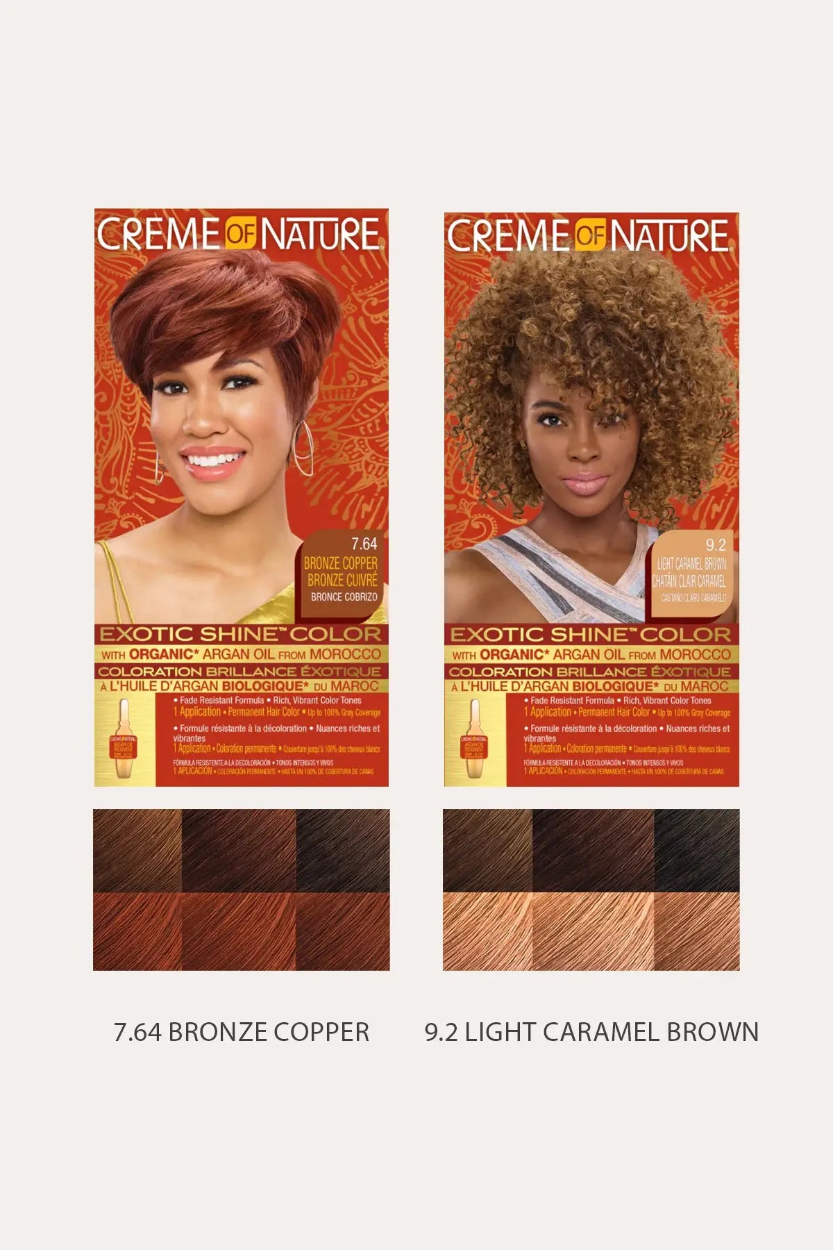 CREME OF NATURE  EXOTIC SHINE COLOR WITH ARGAN OIL FROM MOROCCO KIT