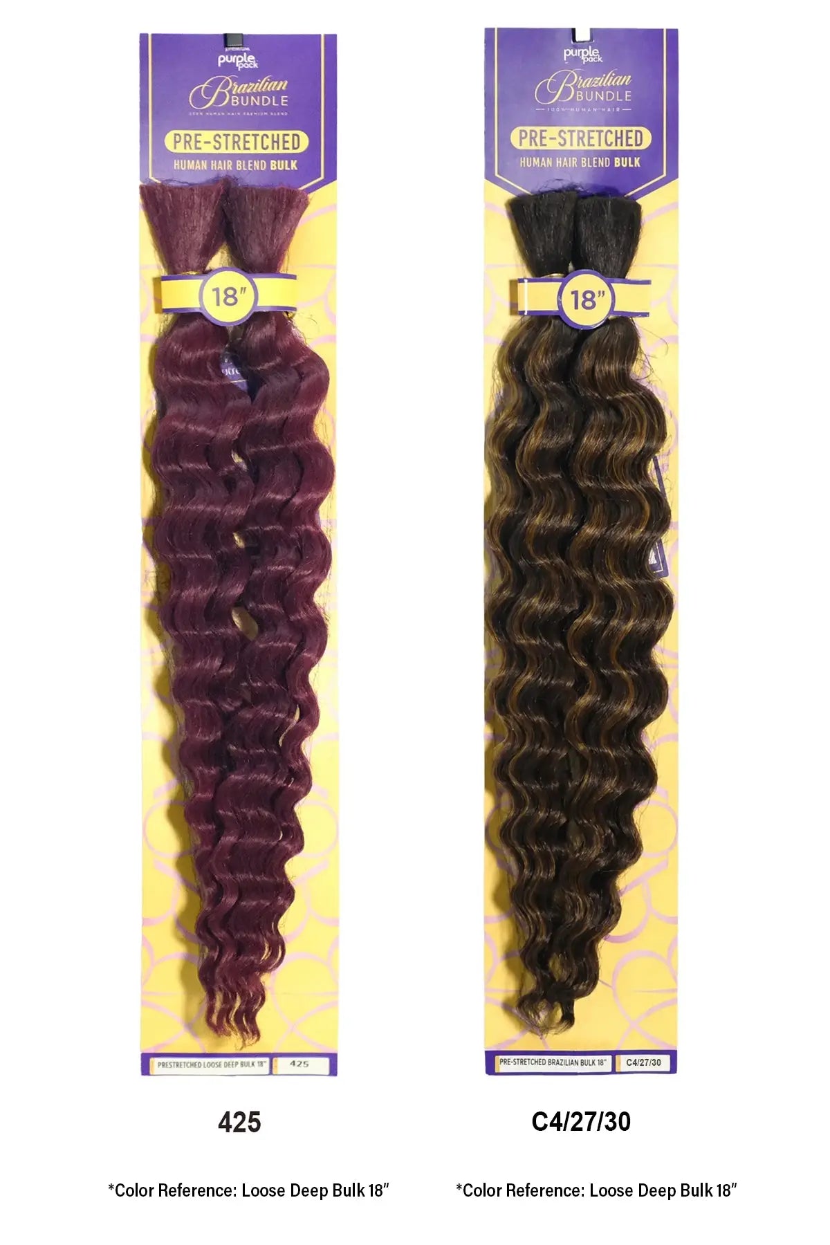 OUTRE PURPLE PACK BRÉSILIEN BOHO DEEP BULK 18"