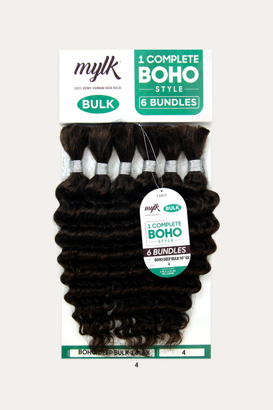 OUTRE MYLK 100% HUMAN HAIR 6X BOHO DEEP BULK 14" - BSW BEAUTY CANADA