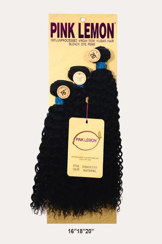 PINK LEMON 15A 100% UNRPOCESSED VIRGIN REMI HUMAN HAIR BOHEMIAN CURL - BSW BEAUTY CANADA